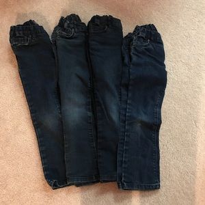 4 pairs girls size 5T Children’s place jeans